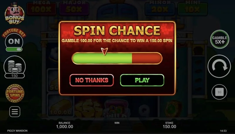Piggy Mansion - uruchamianie Free Spins